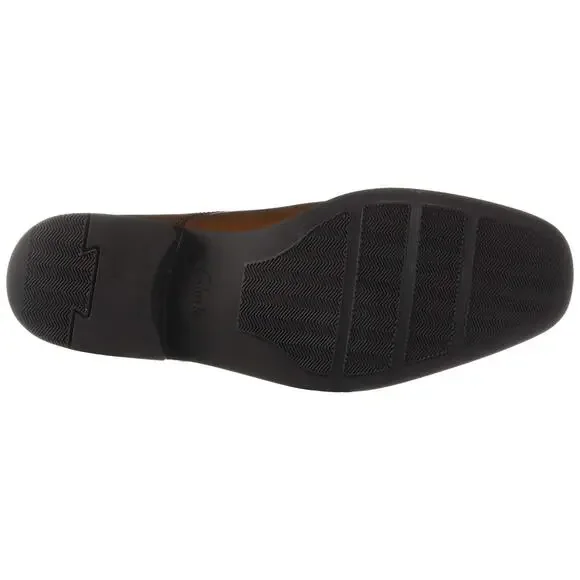 NWT Clarks Men's Tilden Walk Oxford, Dark Tan Leather, 9 W US